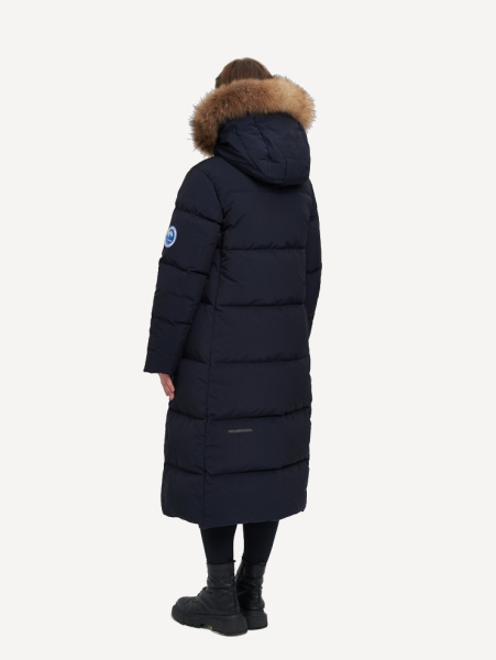 Пальто пуховое Рукка Nordic Goose (; 44; Темно-Синий)